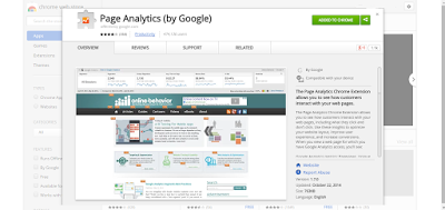 google in-page analytics chrome extension